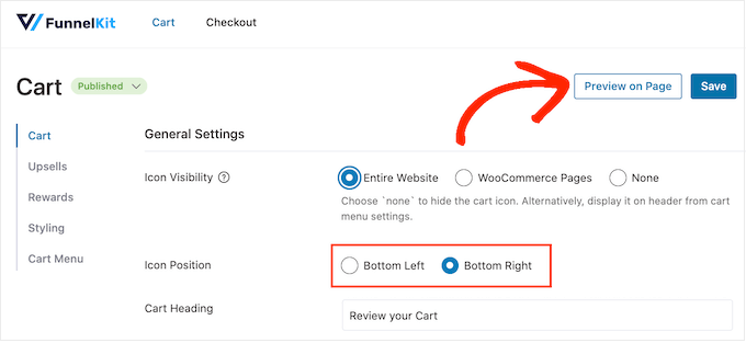 FunnelKit スライディングカートのプレビュー FunnelKit スライディングカートのプレビュー