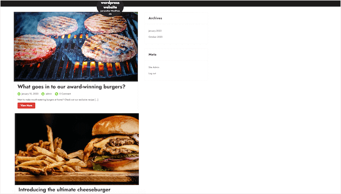 A list of WordPress blog posts A list of WordPress blog posts