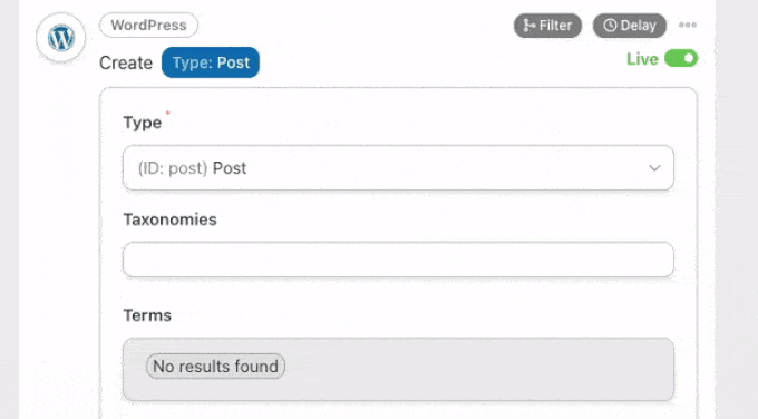 Create a post using Automator and ChatGPT