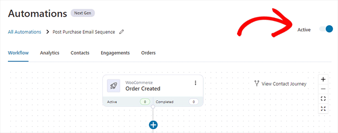 Activer l'automatisation