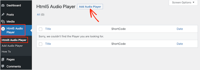 Aggiungere un lettore audio al tuo sito WordPress
