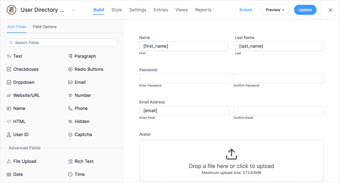 Edytor formularzy Formidable Edytor formularzy Formidable
