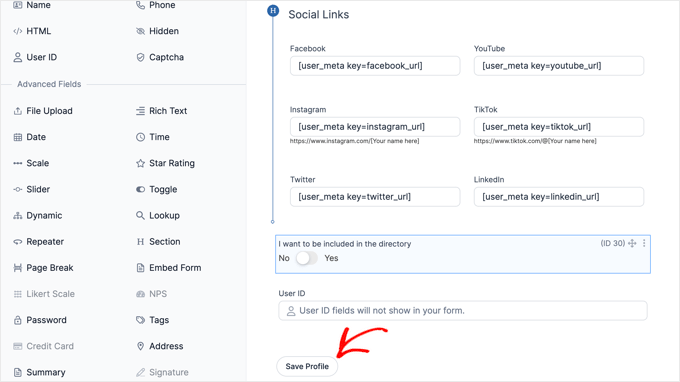 Kliknij przycisk Zapisz profil po zakończeniu Kliknij przycisk Zapisz profil po zakończeniu