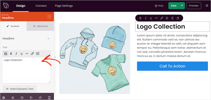 Adding a headline block using the drag and drop SeedProd page builder Adding a headline block using the drag and drop SeedProd page builder