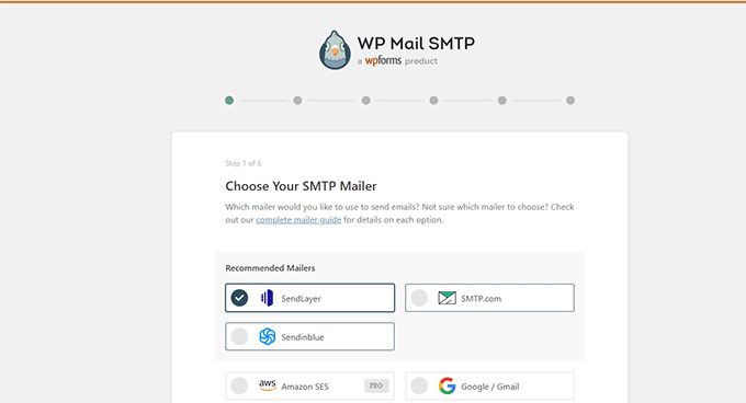 Intégration SendLayer dans WP Mail SMTP