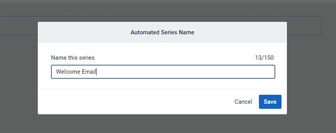 Campagne d'e-mails de bienvenue
