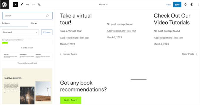 The WordPress full site editor (FSE)