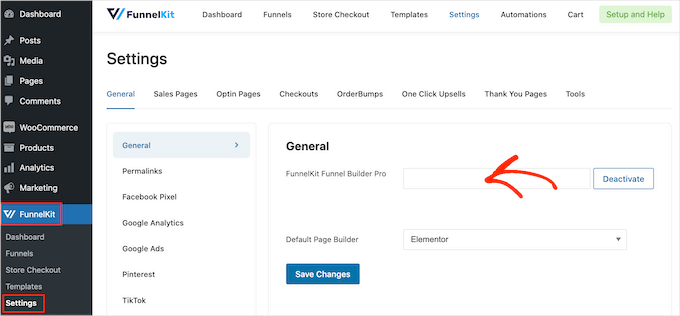 FunnelKit ライセンスの追加 FunnelKit ライセンスの追加