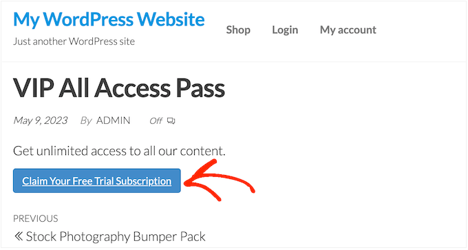 How to add a free trial subscription to a website How to add a free trial subscription to a website