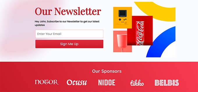 Dynamic content Dynamic content on a website
