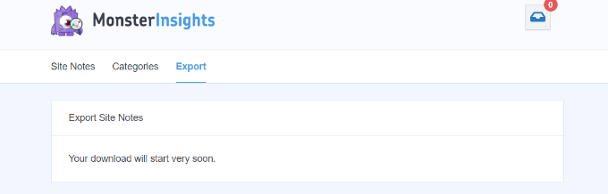 Export your site notes Export your site notes