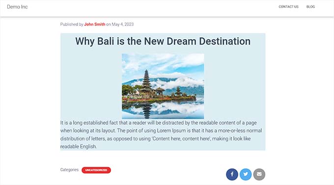 Preview of nested blocks Preview of WordPress nested blocks