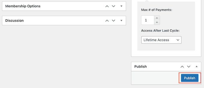Publishing a membership level with a free trial Publishing a membership level with a free trial