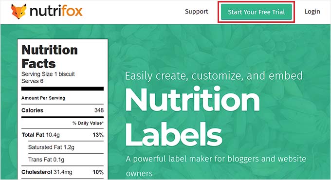 Start your free trial on Nutrifox Start your free trial on Nutrifox