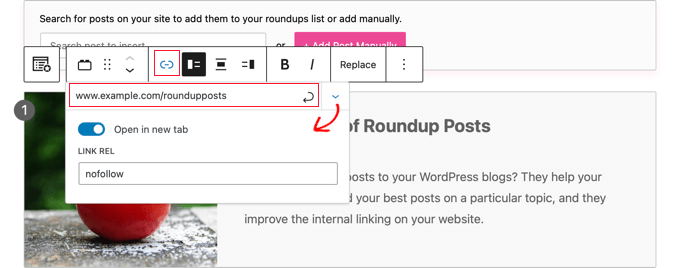Adding a Link to a Manual Post Adding a Link to a Manual Post