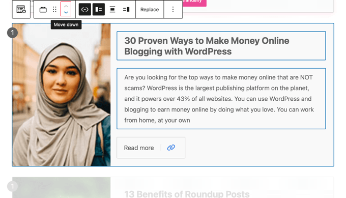 Reorder Your Roundup Using Toolbar Buttons or Drag and Drop Reorder Your Roundup Using Toolbar Buttons or Drag and Drop
