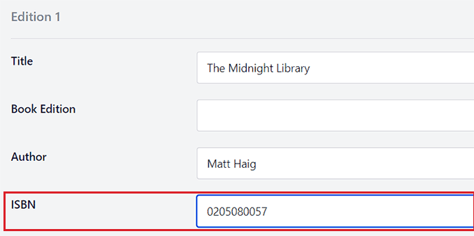 Agregar detalles del libro