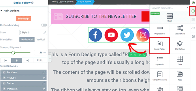 Add elements to the banner Add elements to the banner