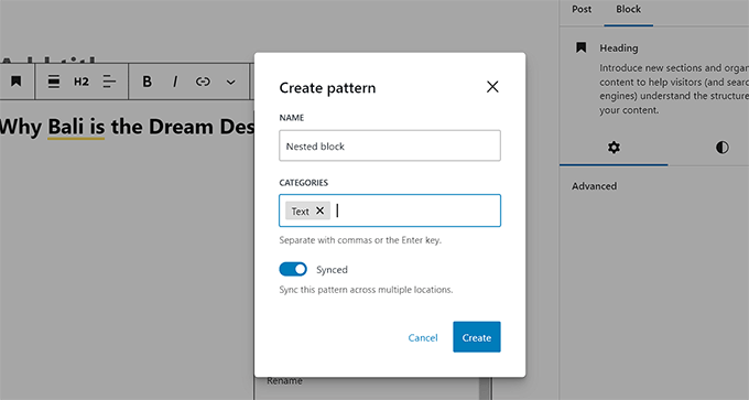 Add a name for the pattern Add a name for the pattern