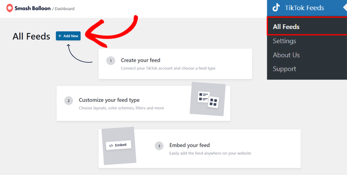 Lägg till nytt TikTok-flöde Lägg till nytt TikTok-flöde