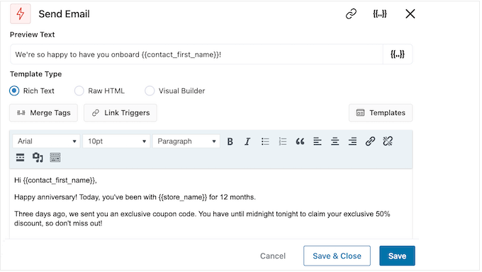 Lägga till uppföljningsmeddelanden i en e-postmarknadsföringssekvens Lägga till uppföljningsmeddelanden i en e-postmarknadsföringssekvens
