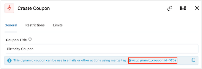 Lägga till en födelsedagskupong i ett e-postmeddelande med kortkod Lägga till en födelsedagskupong i ett e-postmeddelande med kortkod