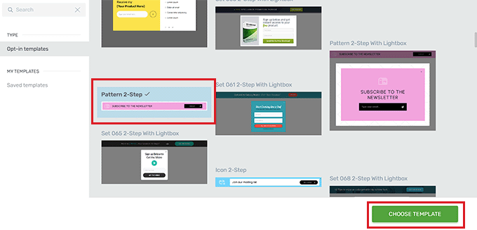 Choose banner template Choose banner template