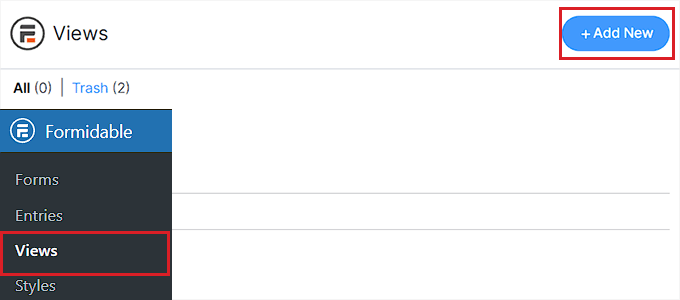 Click Add New button Click Add New button