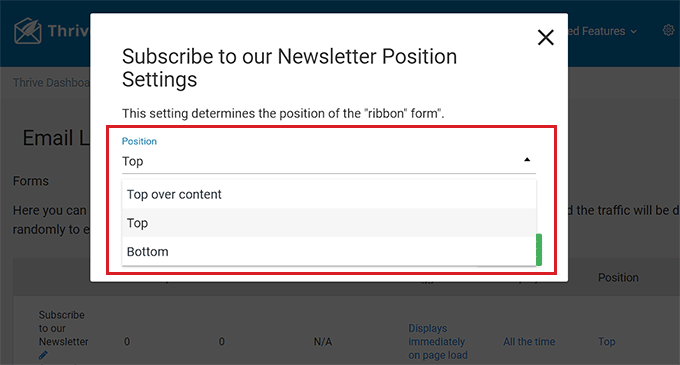 Configure banner position Configure banner position