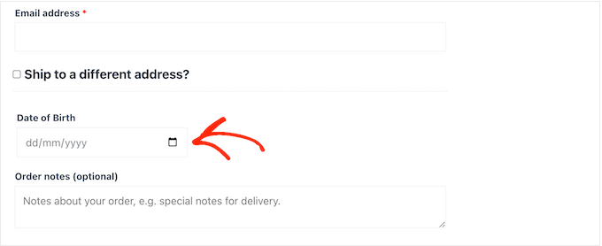 Lägga till ett födelsedagsfält i WooCommerce-kassan Lägga till ett födelsedagsfält i WooCommerce-kassan