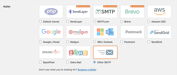 Mailere în WP Mail SMTP
