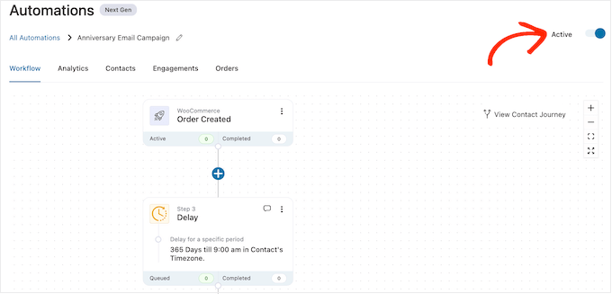 Publicera ett e-postmeddelande för påminnelse om produktjubileum Publicera ett e-postmeddelande för påminnelse om produktjubileum