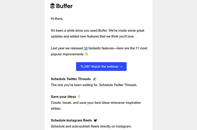 E-mails automatisés de reconquête