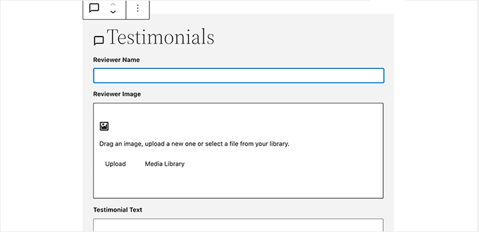 Block fields preview Block fields preview