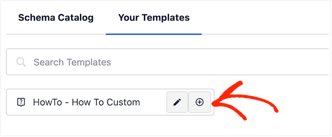 Applying a custom schema template to your content Applying a custom schema template to your content