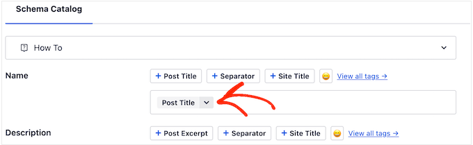 Adding post title to how to schema Adding post title to how to schema
