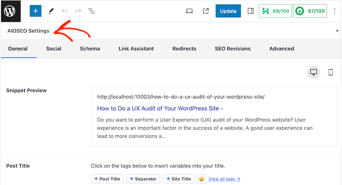 Adding schema using the All in One SEO plugin Adding schema using the All in One SEO plugin