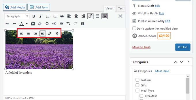 Click the Pencil icon to edit an image Click the Pencil icon to edit an image