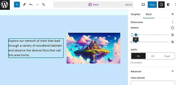 Margin preview Margin preview