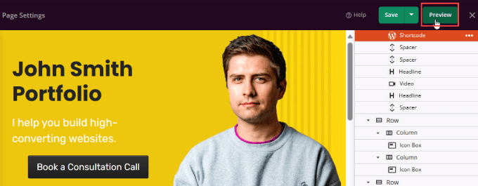 ポートフォリオウェブサイトのプレビュー ポートフォリオウェブサイトのプレビュー