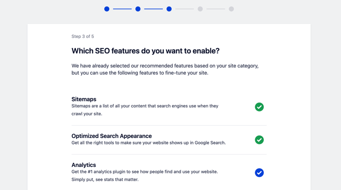 Aktivera ytterligare AIOSEO-funktioner