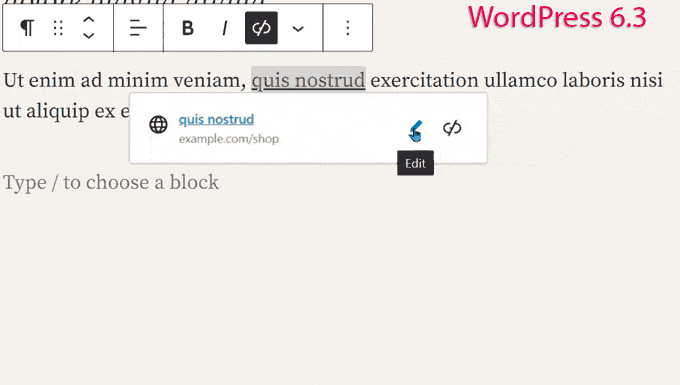 Abrir em nova aba - WordPress 6.3