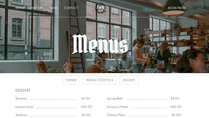 An example of a complete website kit An example of a complete website kit