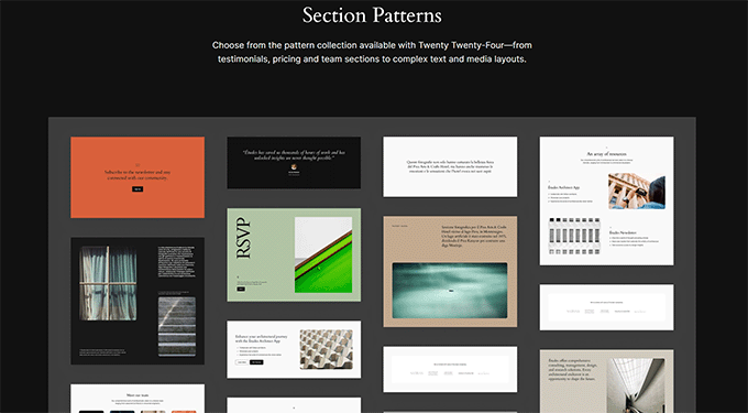 Padrões do Twenty Twenty-Four