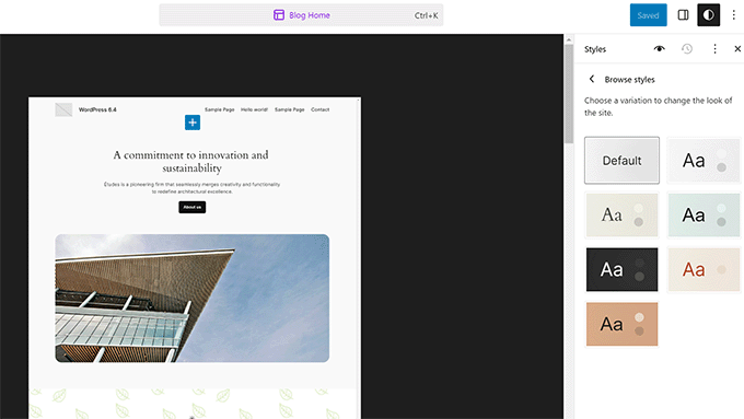 Estilos do Twenty Twenty-Four