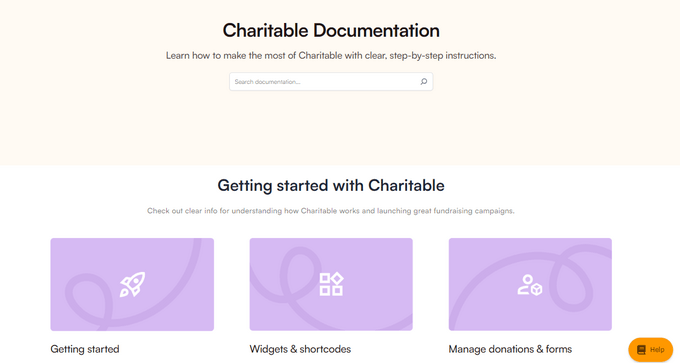 The WP Charitable online documentation The WP Charitable online documentation