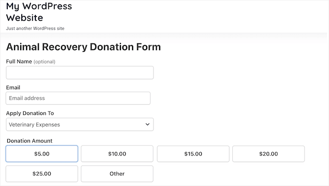 Embedding a payment form in a WordPress page or post Embedding a payment form in a WordPress page or post