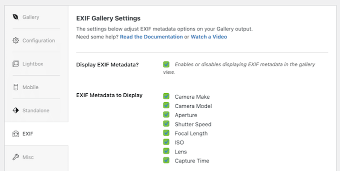 Lägga till EXIF-data i dina foton