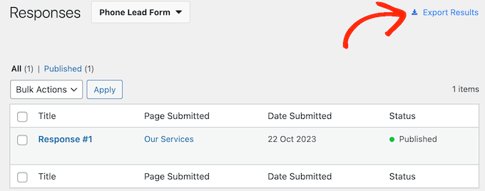 Exporting user feedback information Exporting user feedback information