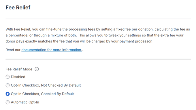Recovering donation transaction fees Recovering donation transaction fees